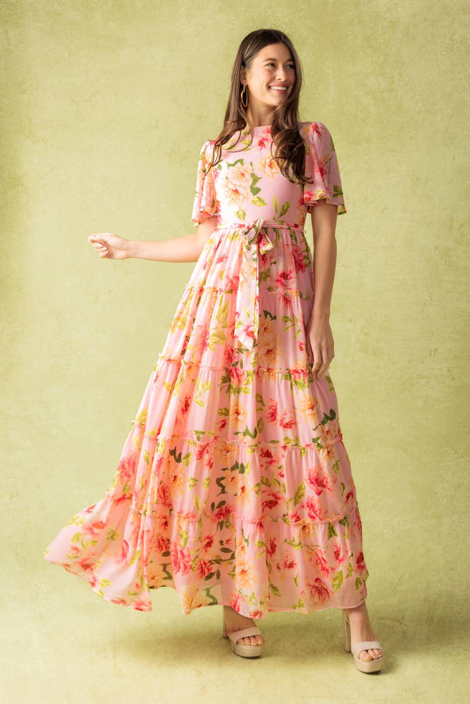 WHICH CHAPTER WOVEN MAXI DRESS Flying Tomato